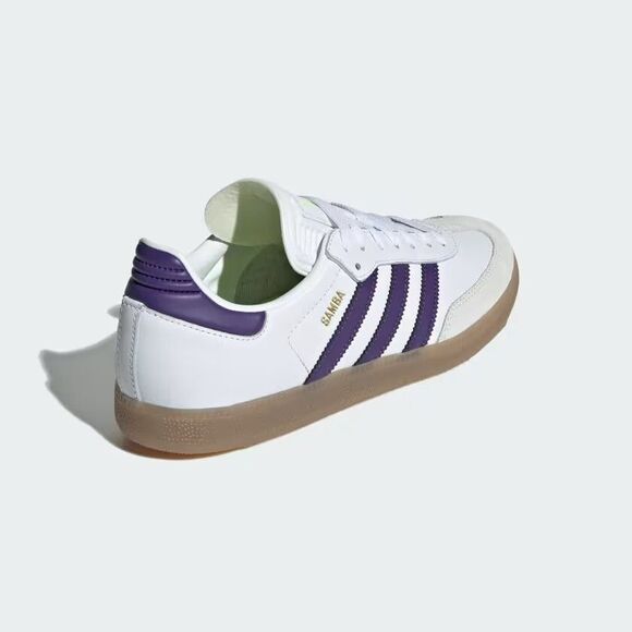 Adidas Samba Messi Indoor - Unisex Soccer Shoes White Purple IH8161 NEW - Picture 4 of 8